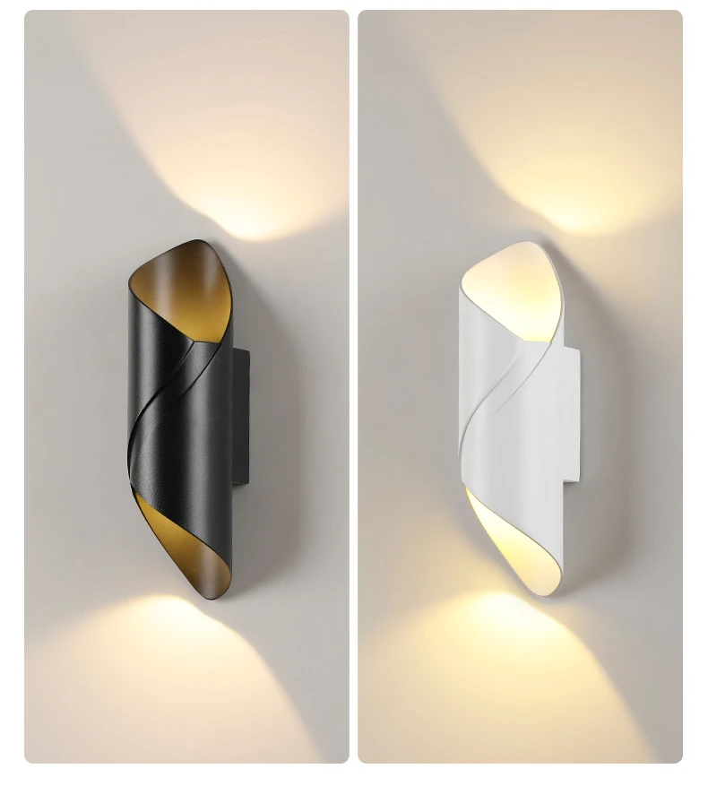 Up and down design home exterior wall bracket lighting led indoor outdoor wall light modern
