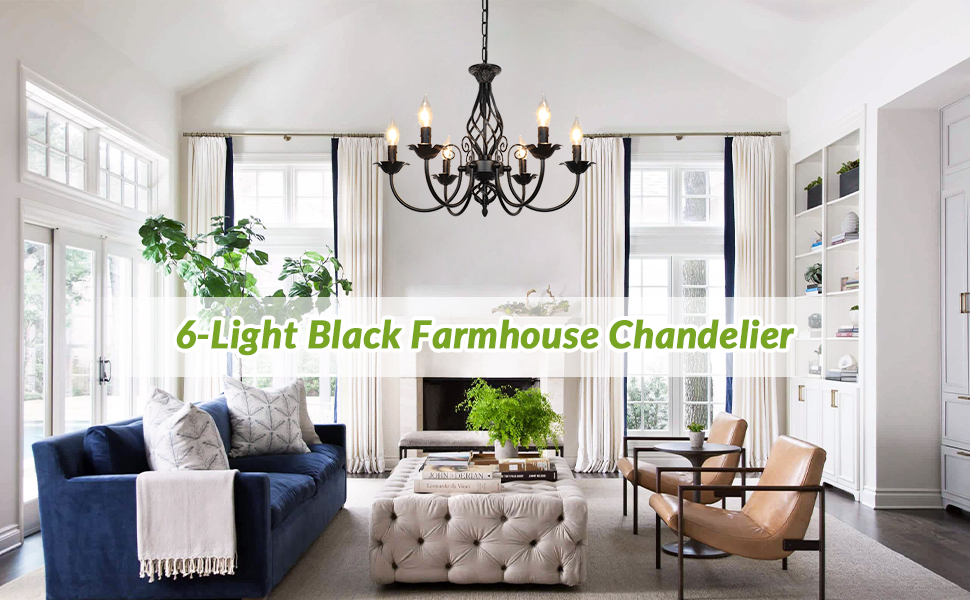 Black Farmhouse Chandelier